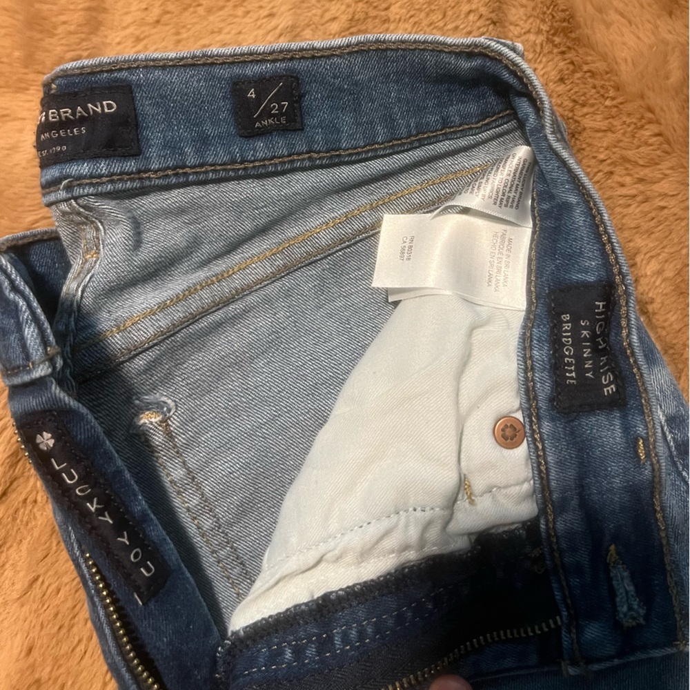 Lucky Jeans High Rise Skinny Bridgette size 4 / 27 - Picture 2 of 3